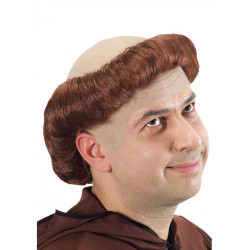 Paruka mnich s pleší hnědá